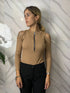 Body donna con maniche e spalle scoperte